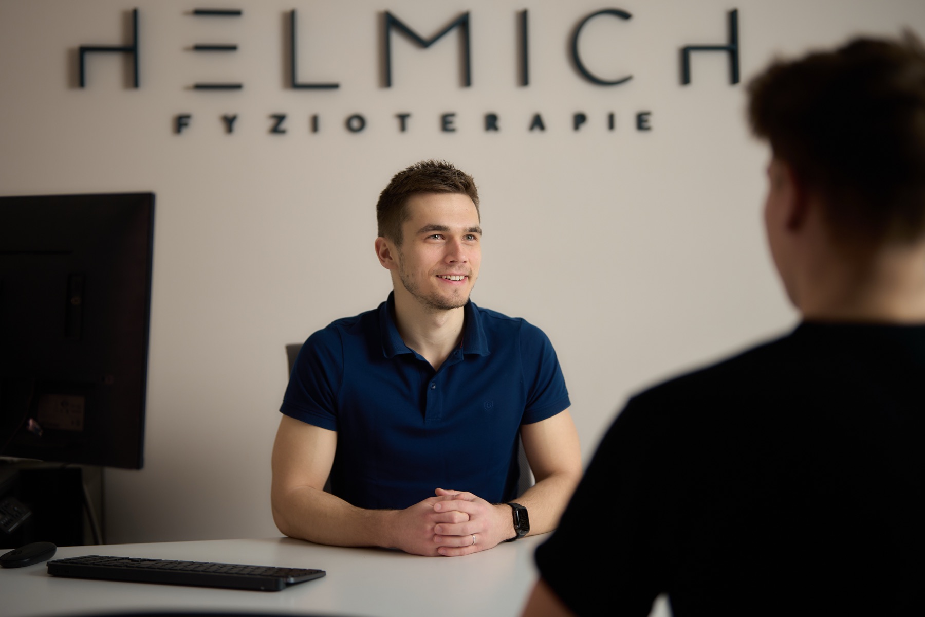 Vstupní anamnestický rozhovor v ordinaci HELMICH Fyzioterapie